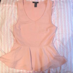 Pink peplum shirt